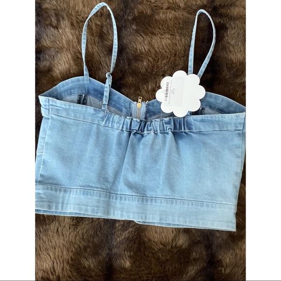 Denim crop top - Picture 2 of 2
